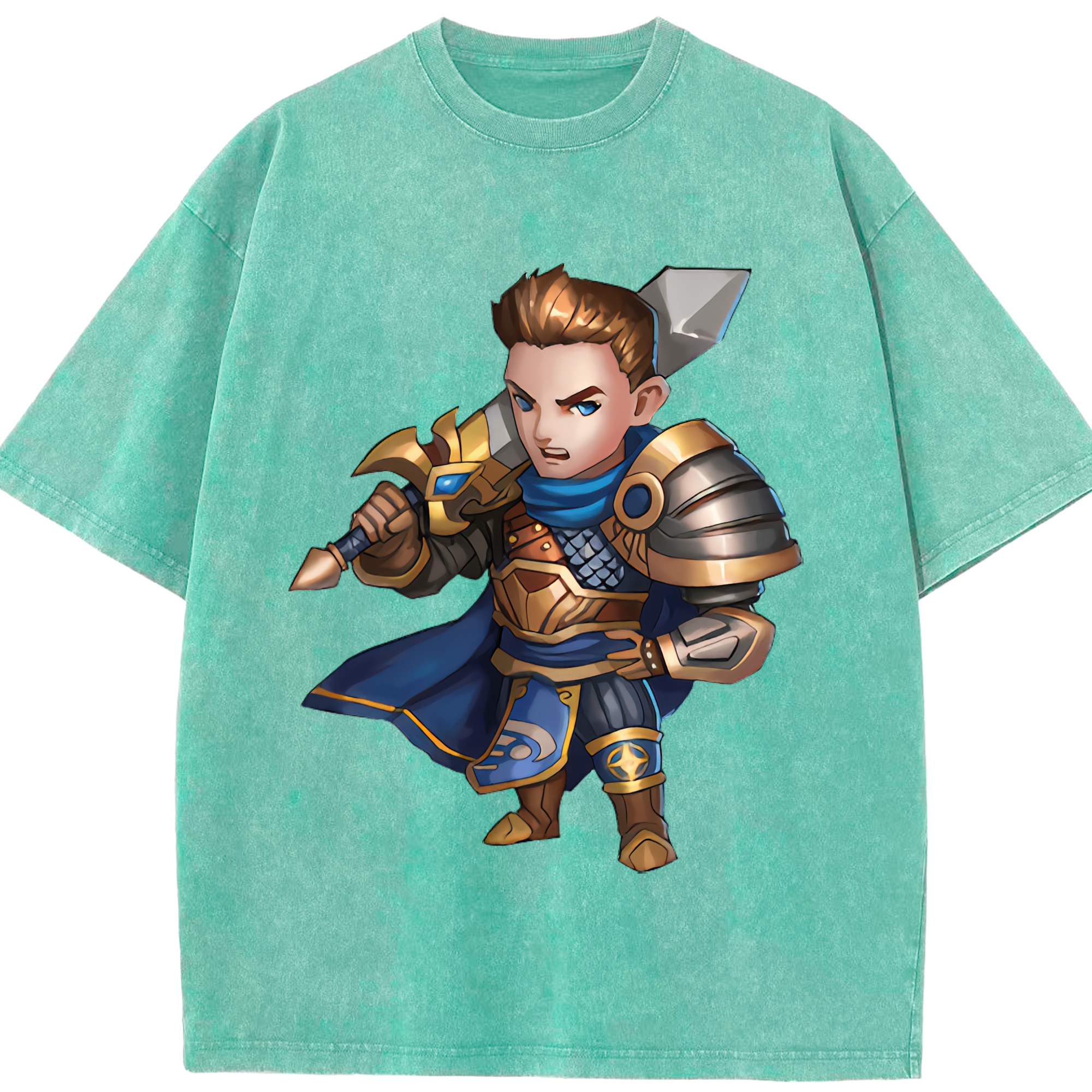 リーグ・オブ・レジェンド League of Legends LOL 綿100% ヴィンテージ風 半袖Tシャツ（フロントプリント）
